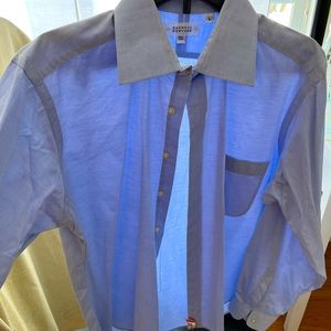 Barney’s New York blue dress shirt 151/2 large